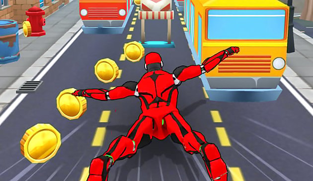 Metro Süper Kahraman Robot Sonsuz Koşu