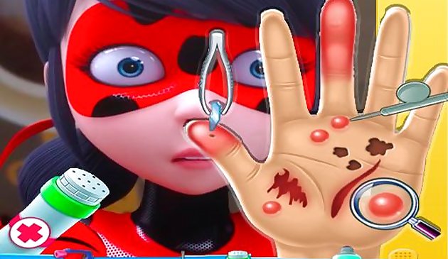 ladybug milagroso Hand Doctor - Jogos divertidos para Gir