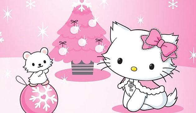 Rompecabezas navideño Hello Kitty