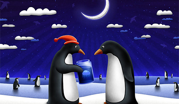 Slide chim cánh cụt Giáng sinh