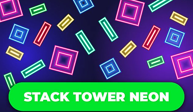 Stack Tower Neon: Blokları Dengede Tutun