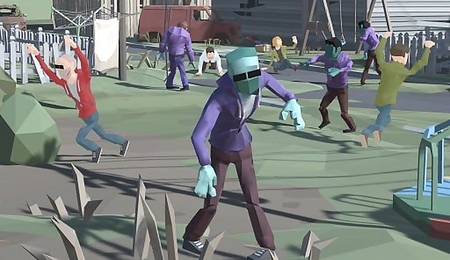 Городской апокалипсис 3D зомби толпы