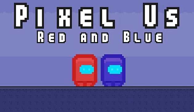 Pixel Us Merah dan Biru