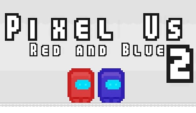 Pixel Us Kırmızı ve Mavi 2