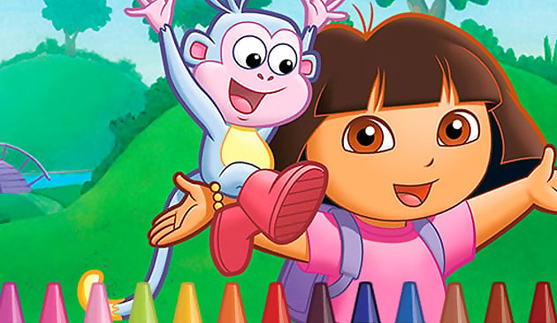 Dora the Explorer 4 Färbung