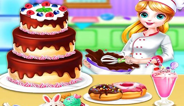 Sweet Bakery Chef Mania- Trò chơi làm bánh cho trẻ em gái