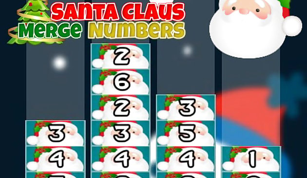 Santa Claus menggabungkan angka