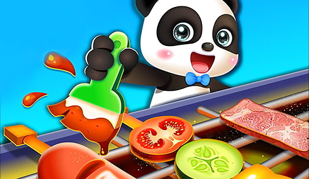 Panda Cozinhando Alimentos