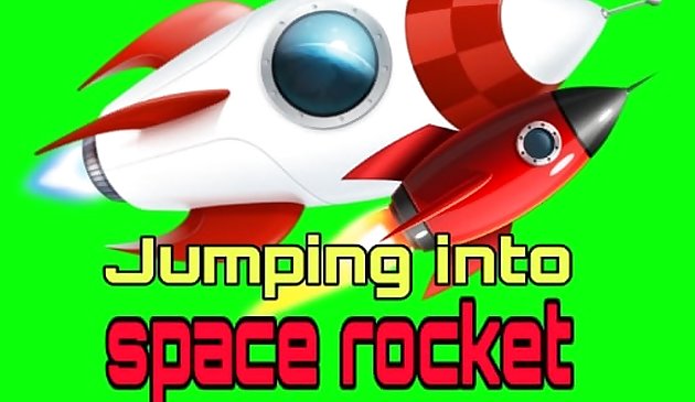 Saltare nello spazio il razzo viaggia nello spazio