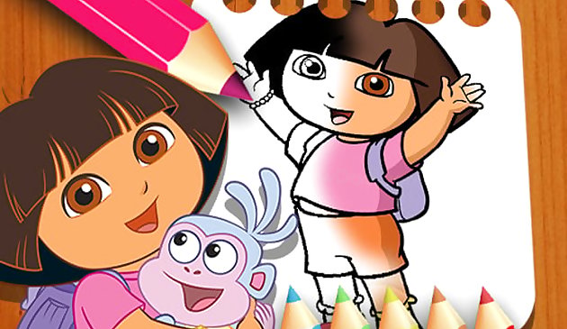 Dora ang Explorer ang coloring book