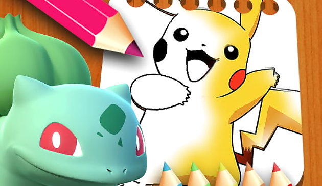 Libro da colorare Pokemon per bambini