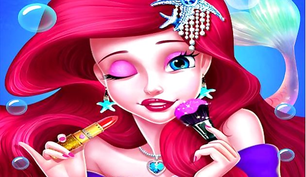 美人鱼公主化妆 - 女孩时尚沙龙游戏