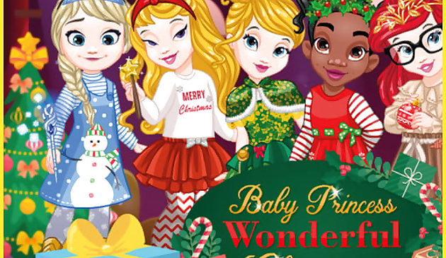 बेबी प्रिंसेस क्रिसमस: ड्रेस अप गेम
