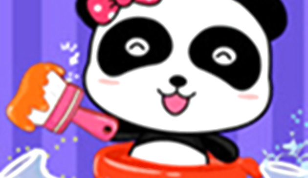 Bebê Panda Estúdio de Mistura de Cores