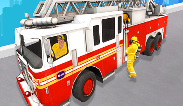 Juegos de camiones de bomberos de rescate de la ciudad