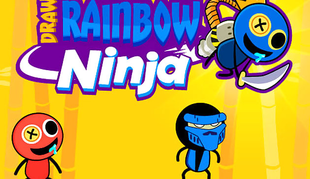 Zeichnen Sie Regenbogen-Ninja
