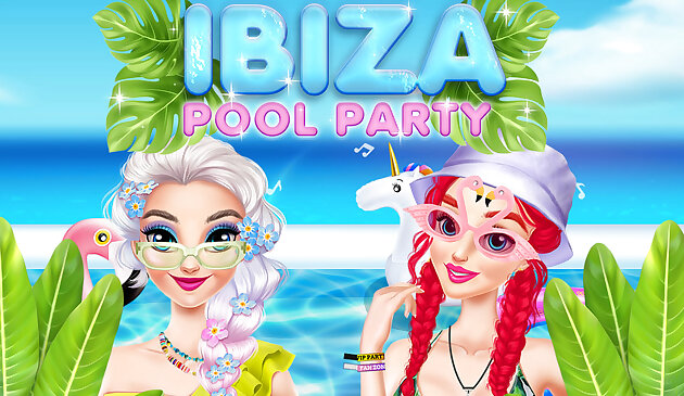 Festa in piscina a Ibiza