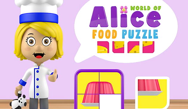 Rompecabezas de comida del mundo de Alice