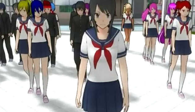 Sakura School Girl Yandere จําลอง