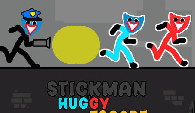 Stickman Huggy Melarikan Diri