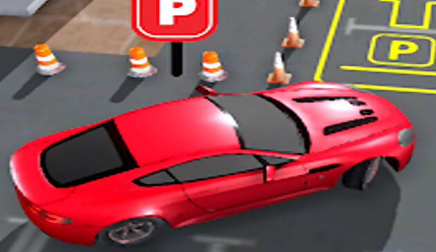 Luxus-Autoparkplatz 3D