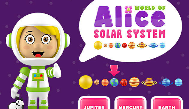 Il mondo del sistema solare di Alice