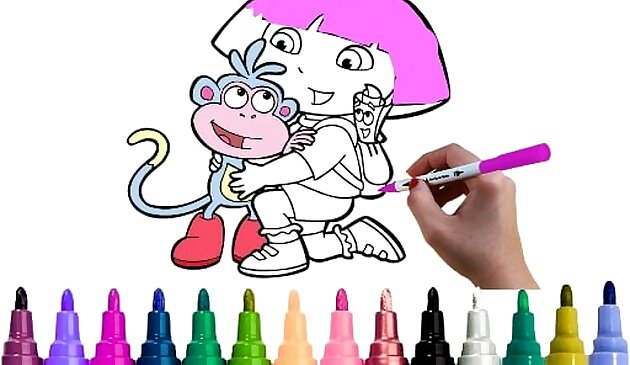 Dora Coloring Thời gian vui vẻ